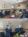 حضور رئیس و کارکنان بانک صادرات داراب در بیمارستان امام حسن مجتبی(ع) و تبریک روز پزشک