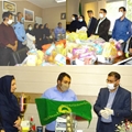اهدای بسته حمایتی به خانواده مدافعان سلامت بیمارستان امام حسن مجتبی (ع) داراب