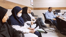 نشست هماهنگی و بررسی الزامات اجرایی با پیمانکار اسکرین ، تزریقات و سرم درمانی  بیمارستان امام حسن مجتبی (ع) داراب